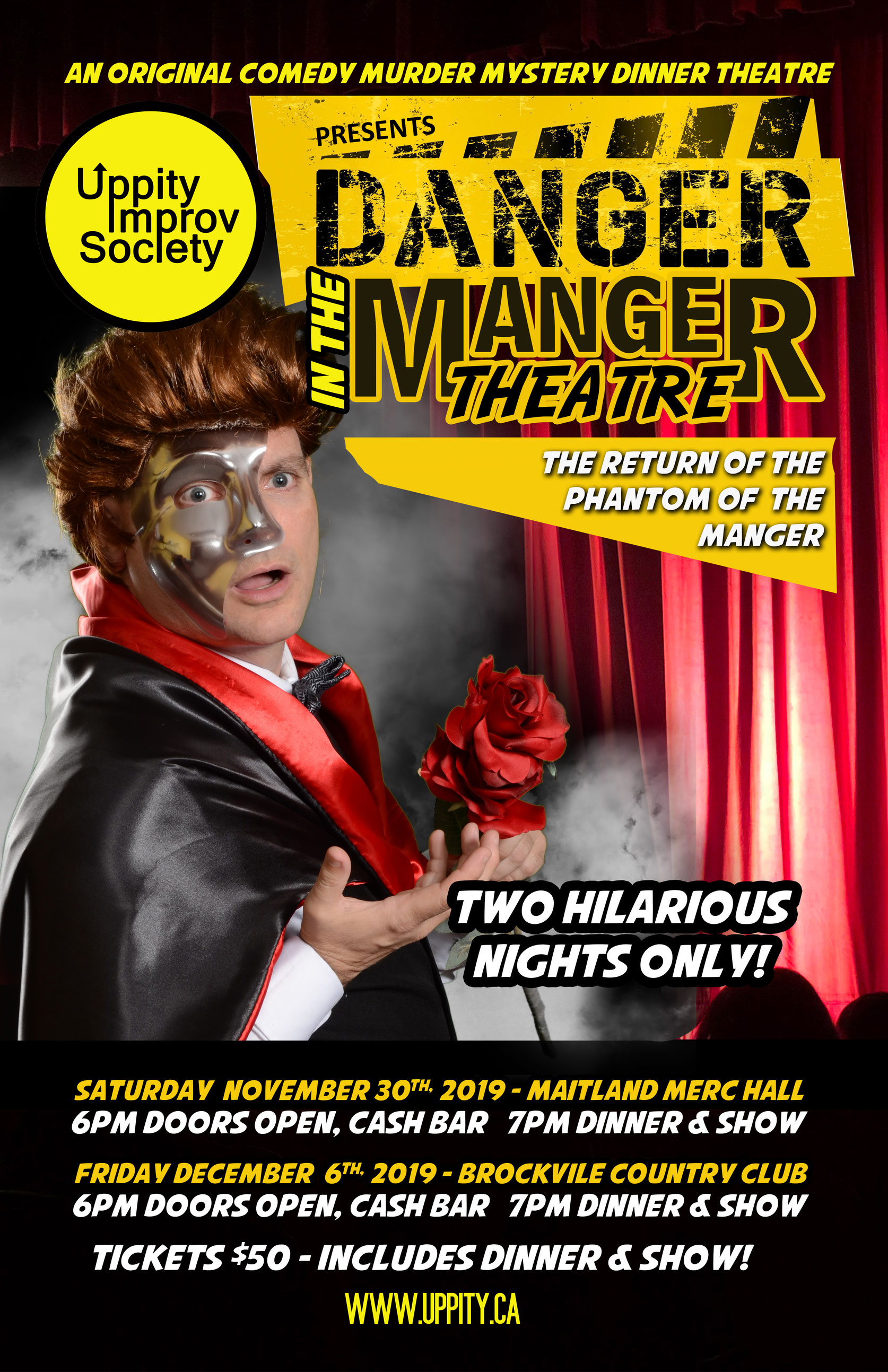 Danger in the Manger Theatre poster
